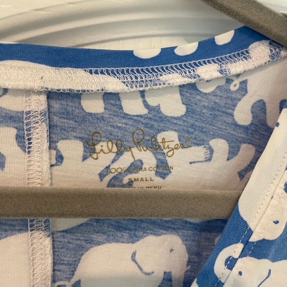 Lilly Pulitzer Cotton Elephant Dress Small - Picture 4 of 4